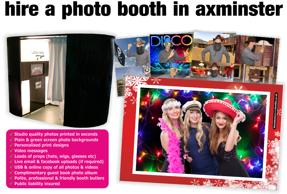 Axminster Photobooth & Photo Booth Hire, Axminster, Devon